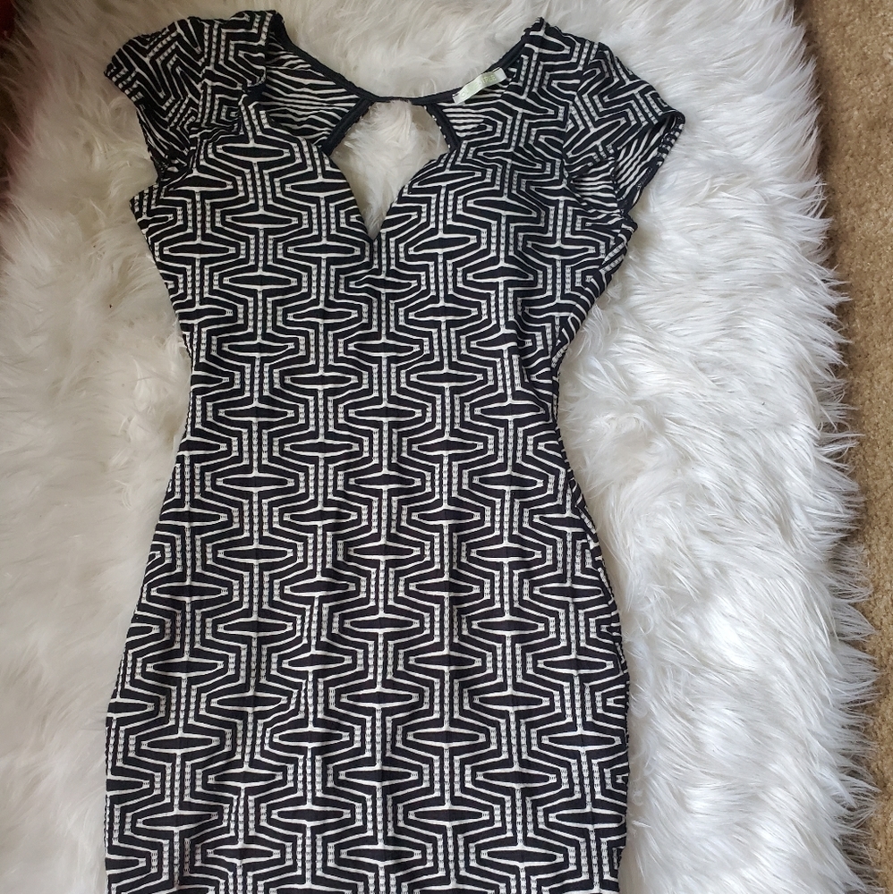 Black and white dress
